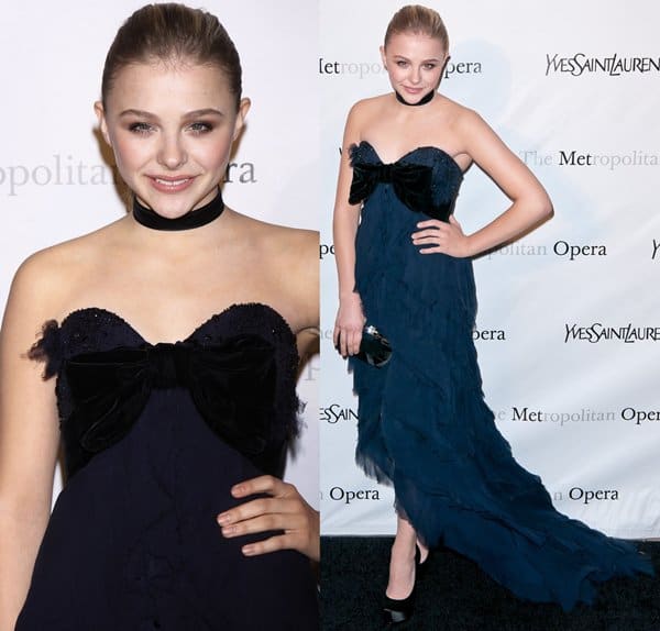 Chloe Moretz at the Metropolitan Opera's premiere of 'Jules Massenet's Manon', held at the Metropolitan Opera House, Lincoln Center in New York City on March 26, 2012