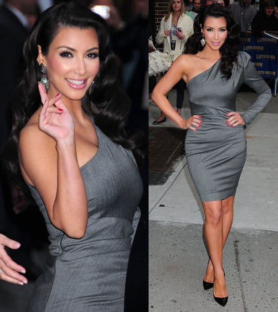 Kim Kardashian on her way for an appearance on 'The Late Show with David Letterman' on October 1, 2009