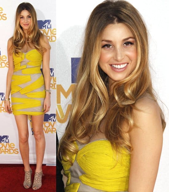 Whitney Port on the red carpet at the 2010 MTV Movie Awards at Universal Studios on June 6, 2010