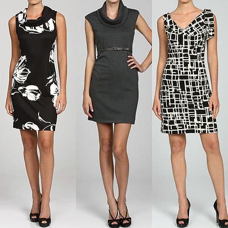 Add some style to your work wardrobe with cowl neck office dresses