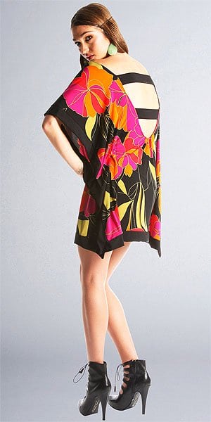 Julian Chang Kimono Mini Dress