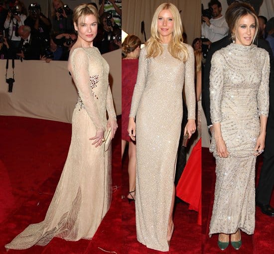 Sarah Jessica Parker, Renee Zellweger, and Gwyneth Paltrow at the MET Gala