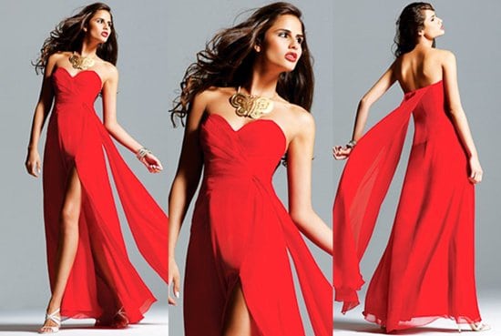 Faviana Celebrity Inspired Strapless Gown