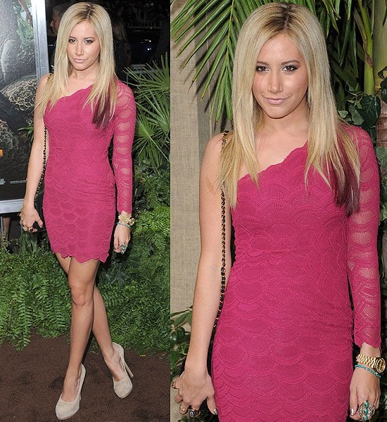Ashley Tisdale arrives at the 'Journey 2: The Mysterious Island' premiere