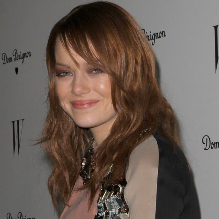Emma Stone turned heads in a Lanvin Spring 2012 color-block dress
