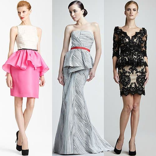 All-Out Glamour Peplum Dresses