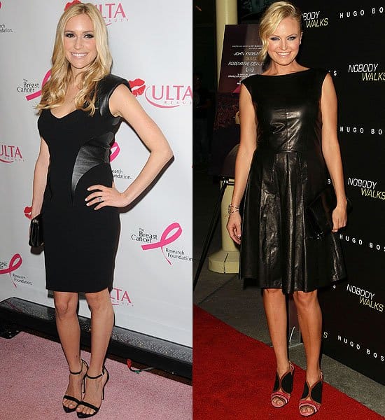 Kristin Cavallari attends the 'ULTA Beauty: Donate With A Kiss Launch' at the James Hotel in New York City, USA on October 2, 2012; Malin Akerman attends the premiere of 'Nobody Walks' held at ArcLight Cinemas in Hollywood, California on October 2, 2012