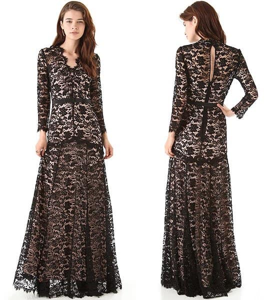 Temperley London ‘Amoret’ lace gown