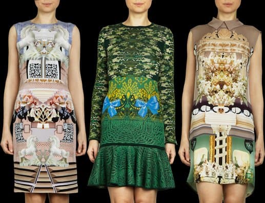 Three stunning Mary Katrantzou dresses