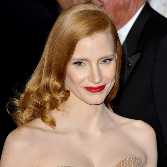 Jessica Chastain arrives at the Oscars