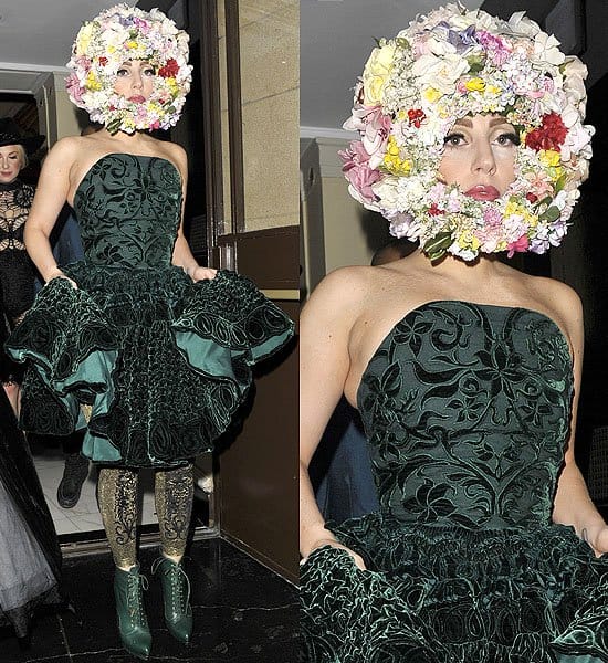 Lady Gaga Philip Treacy fashion show