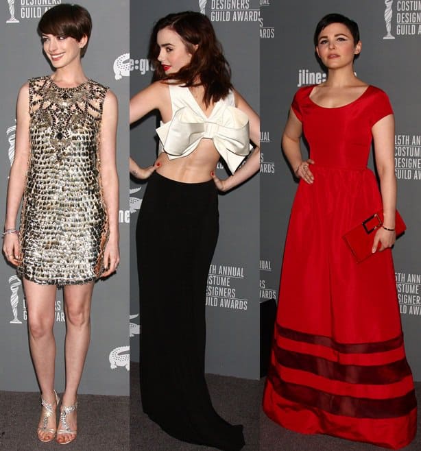 Anne Hathaway, Lily Collins, and Ginnifer Goodwin were the evening's best dressed