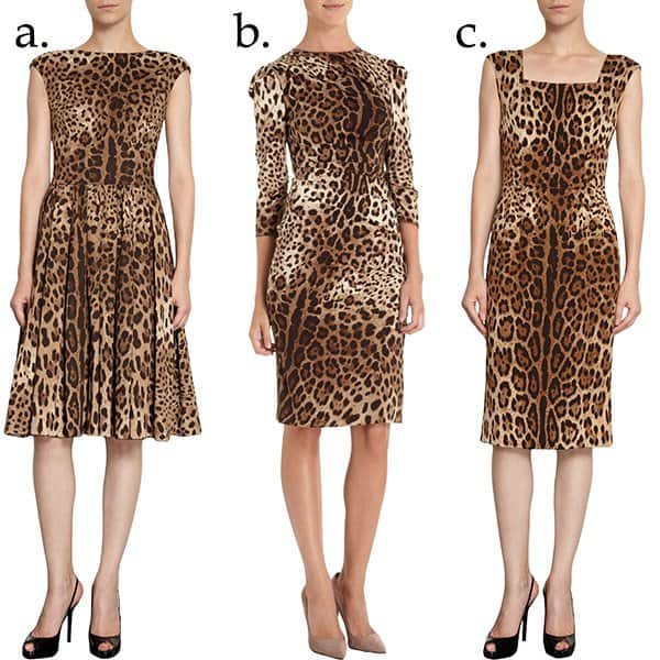 Dolce and Gabbana Leopard Print Dress