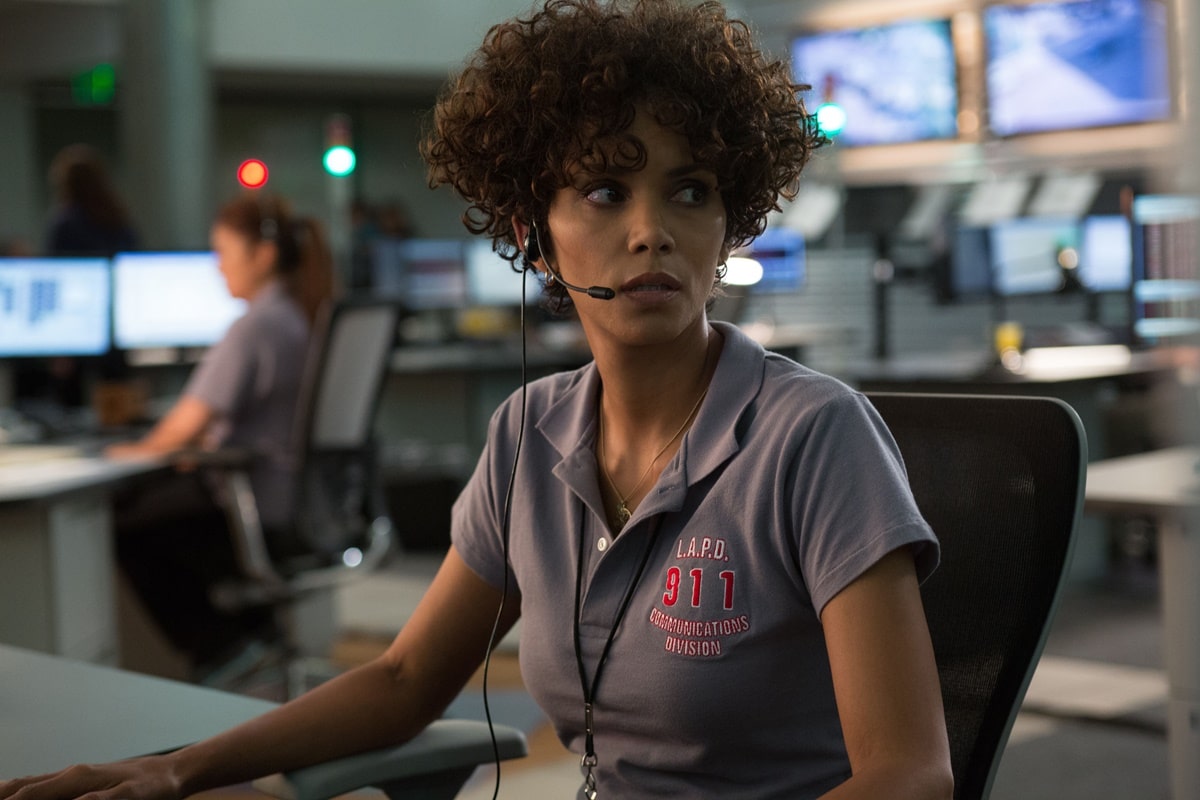 Halle Berry as seasoned LAPD 9-1-1 operator Jordan Turner in the 2013 American psychological crime thriller film The Call