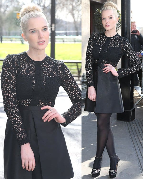 Helen Flanagan at The TRIC Awards 2013 held at the Grosvenor House Hotel - Arrivals 2