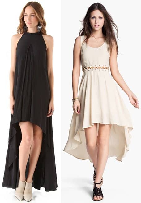 michael angel and lush high low dresses
