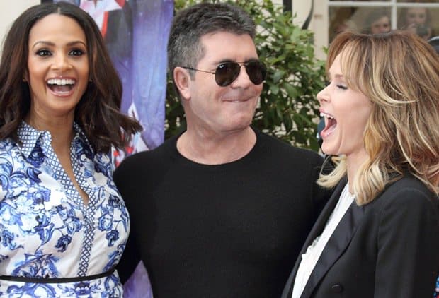 Alesha Dixon, Simon Cowell and Amanda Holden arriving at the Britain's Got Talent press launch held at the ICA in London, England on April 11, 2013