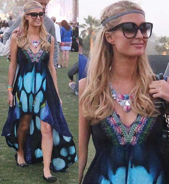 Paris Hilton at the 2013 Coachella Valley Music and Arts Festival, Week 1, Day 3