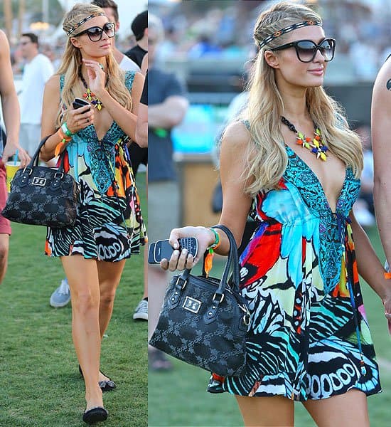 Paris Hilton at the 2013 Coachella Valley Music and Arts Festival