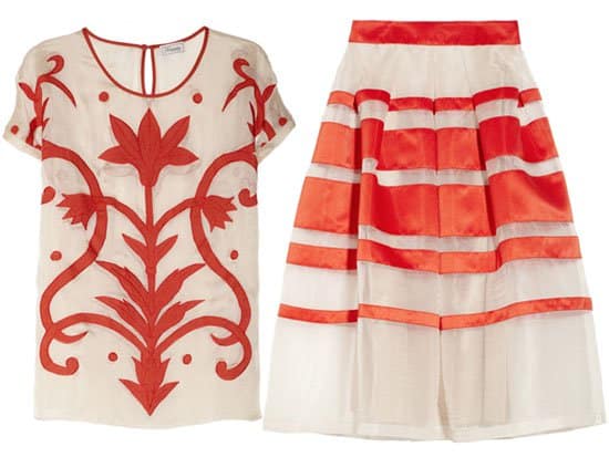 Temperley London top and skirt