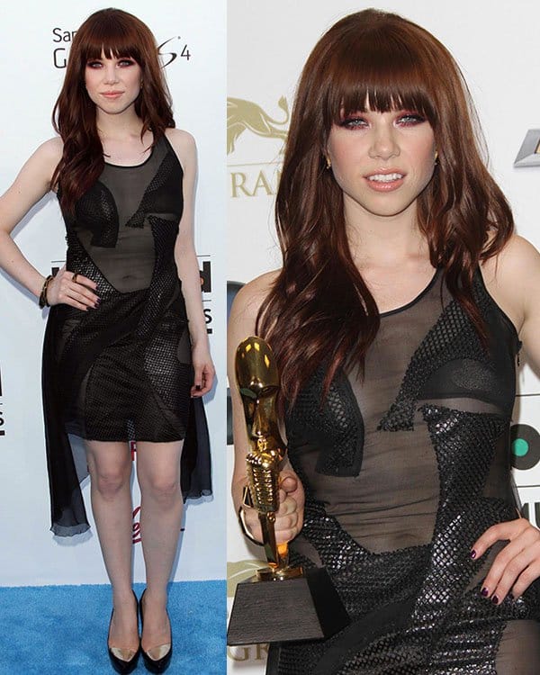 Carly Rae Jepsen at the 2013 Billboard Music Awards at the MGM Grand Garden Arena in Las Vegas on May 19, 2013
