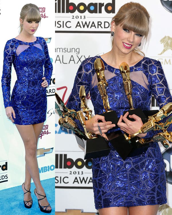 Taylor Swift at the 2013 Billboard Music Awards at the MGM Grand Garden Arena in Las Vegas on May 19, 2013