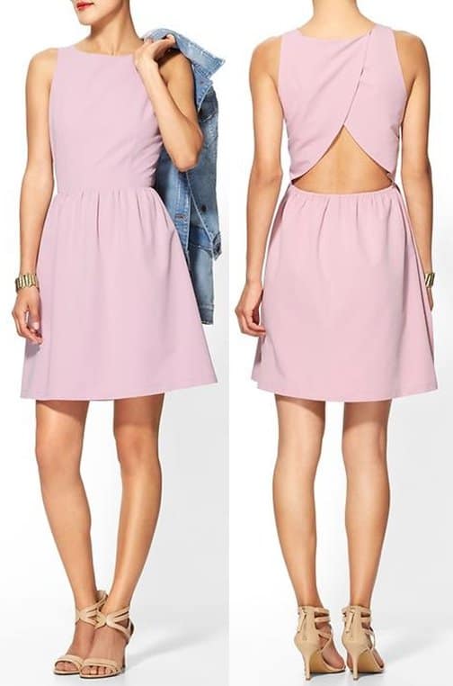 Tinley Road Cutout Back Fit and Flare Dress