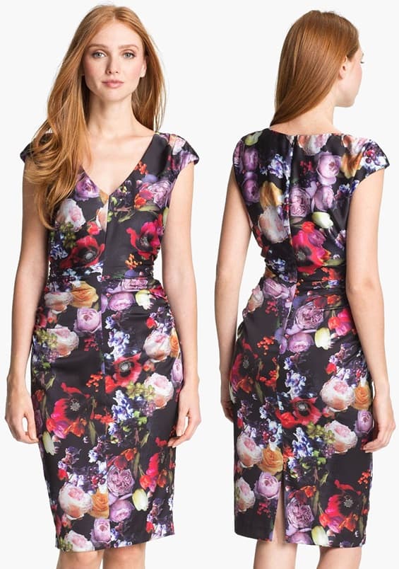 Ivy & Blu for Maggy Boutique Print Sheath Dress