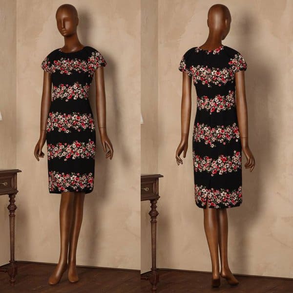 Dolce & Gabbana Sicilia Floral Garland Print Dress