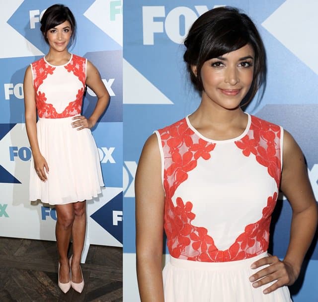 Hannah wore a dress by Ted Baker accented with jewelry by Stella & Dot