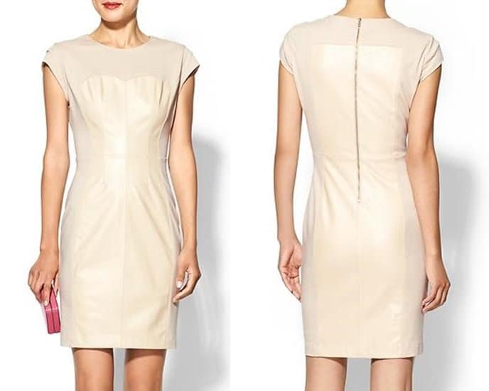 Ark & Co. Leather Body-Con Dress