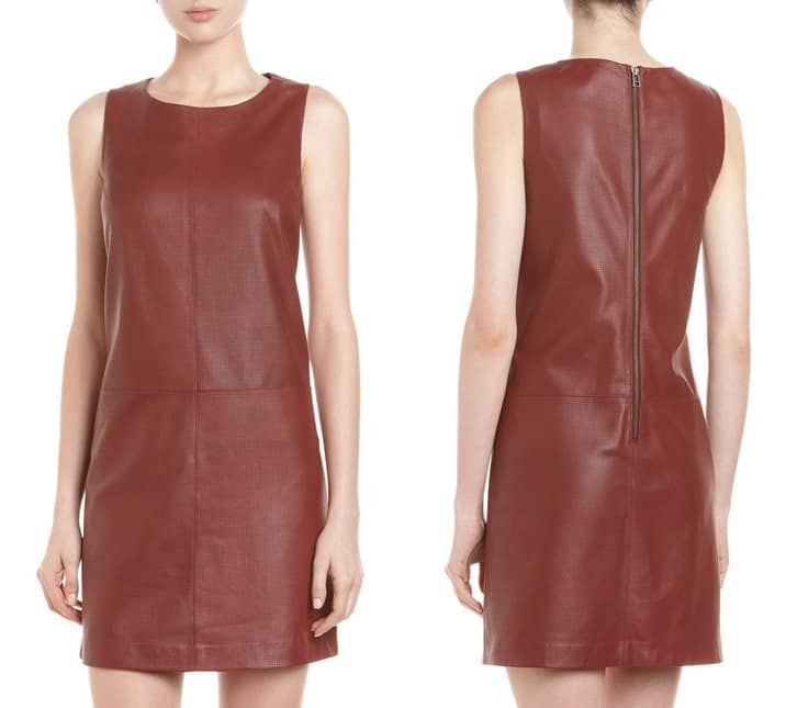 Bagatelle Perforated Leather Dress
