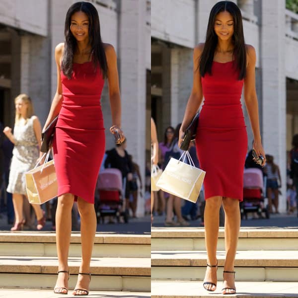 Chanel Iman attending an event to honor Michael Kors during the Mercedes-Benz Fashion Week Spring 2014 at the Lincoln Center in New York City on September 4, 2013