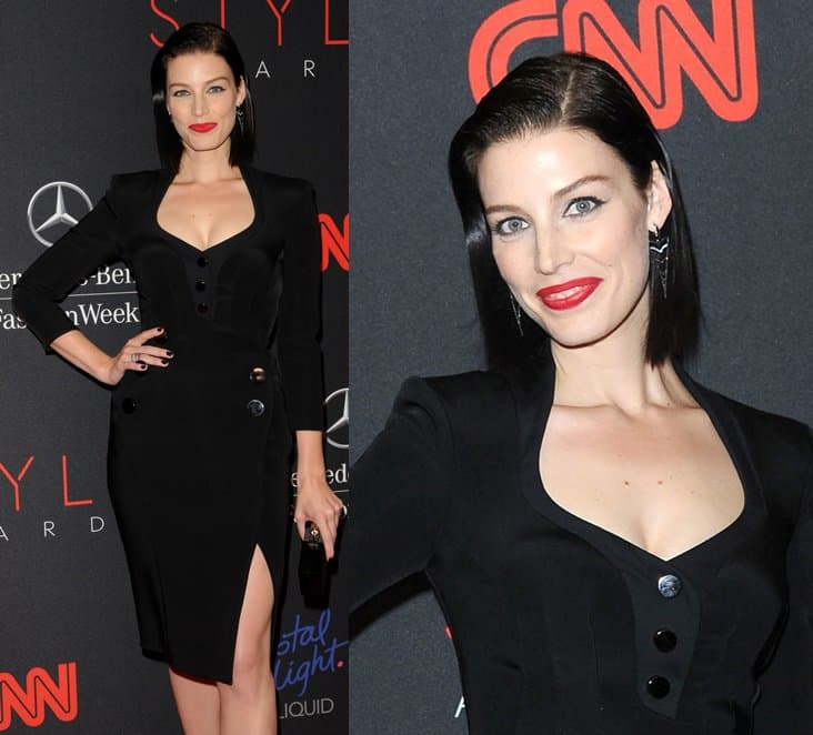 Jessica Pare at the 10th Annual Style Awards Kickoff at the Mercedes-Benz Fashion Week in New York City on September 5, 2013