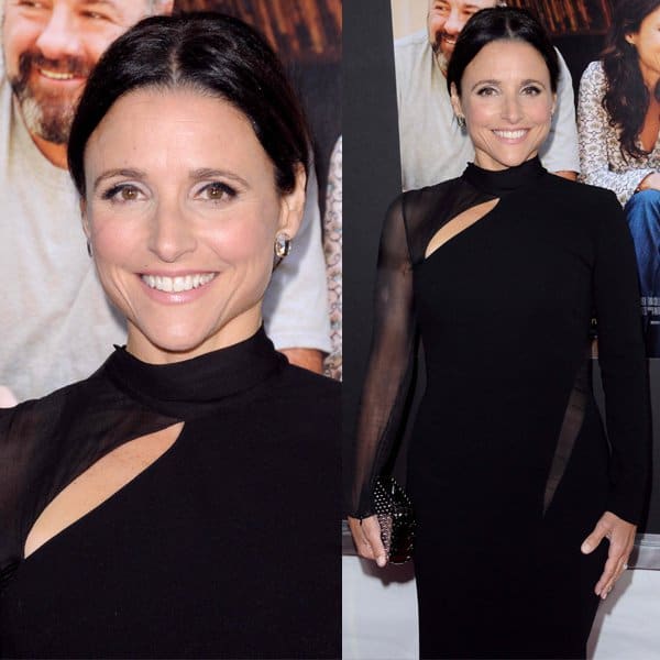 Julia Louis-Dreyfus arriving at the New York screening of 'Enough Said' at the Paris Theater in Manhattan, New York City, on September 17, 2013