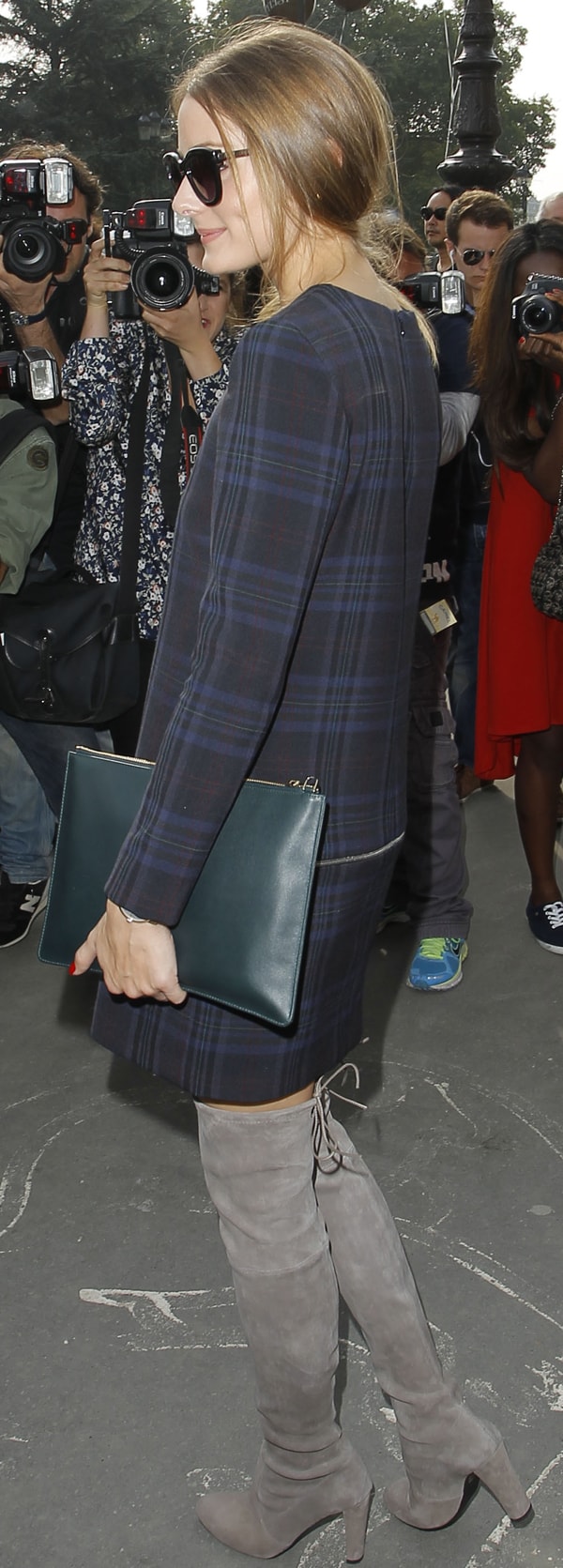 Olivia Palermo at the Carven show during the Paris Fashion Week RTW Spring/Summer 2014 in France