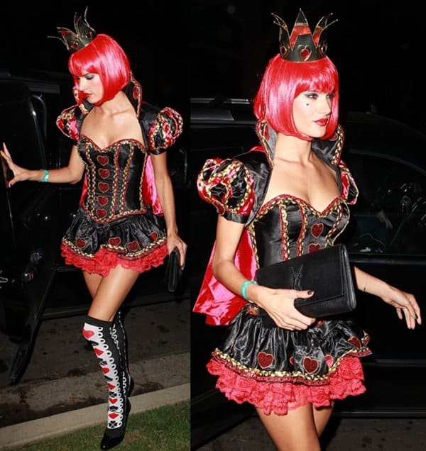 The Queen of Hearts from 'Alice in Wonderland' is a popular choice among Halloween party-goers but this is probably the sexiest version that we have ever seen
