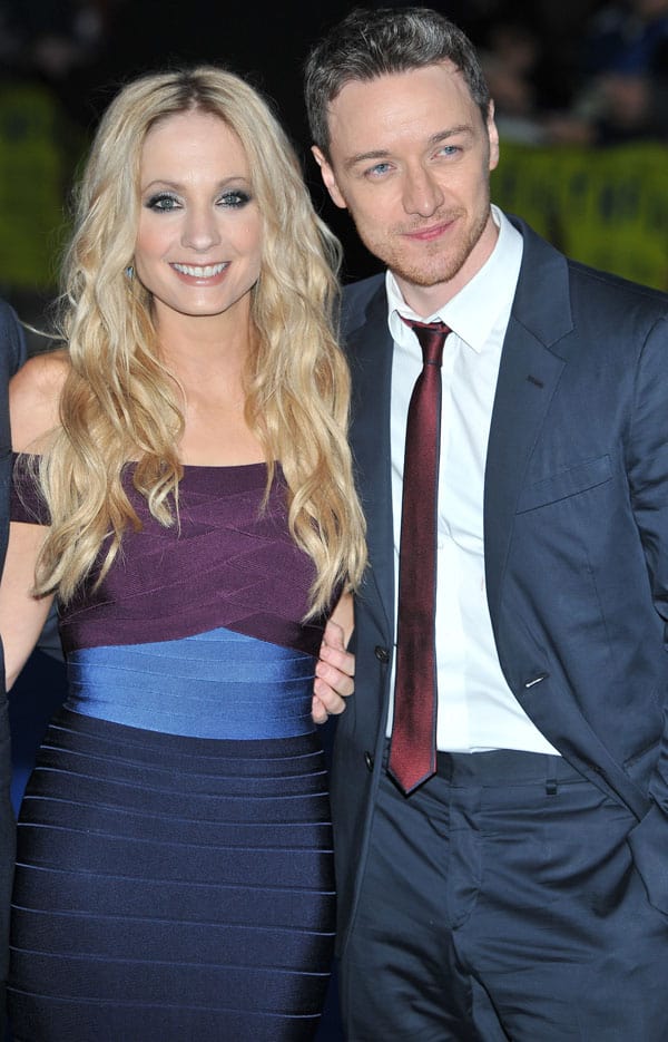 James McAvoy and Joanne Froggatt attend the London Premiere of "Filth"