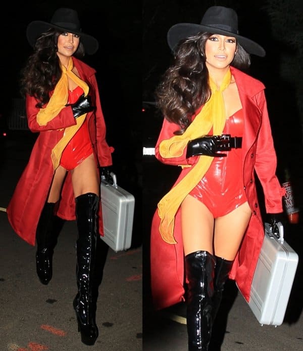 'Glee' star Naya Rivera brought out her inner spy and rocked a super sexy Carmen Sandiego outfit