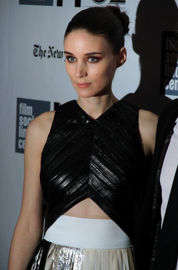 Rooney Mara attends the New York Film Festival closing-night presentation of her latest movie ‘Her’ on October 14, 2013