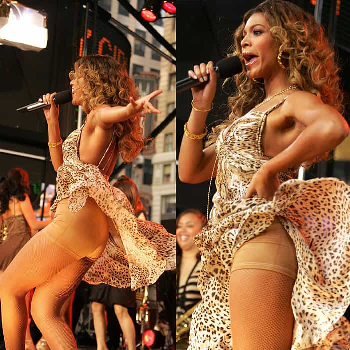 Beyonce Knowles performing on Good Morning America in New York City on September 8, 2006