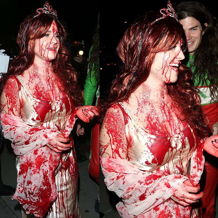 Kelly Osbourne's blood-stained dress is a Halloween costume, but it's an epic stained dress nonetheless