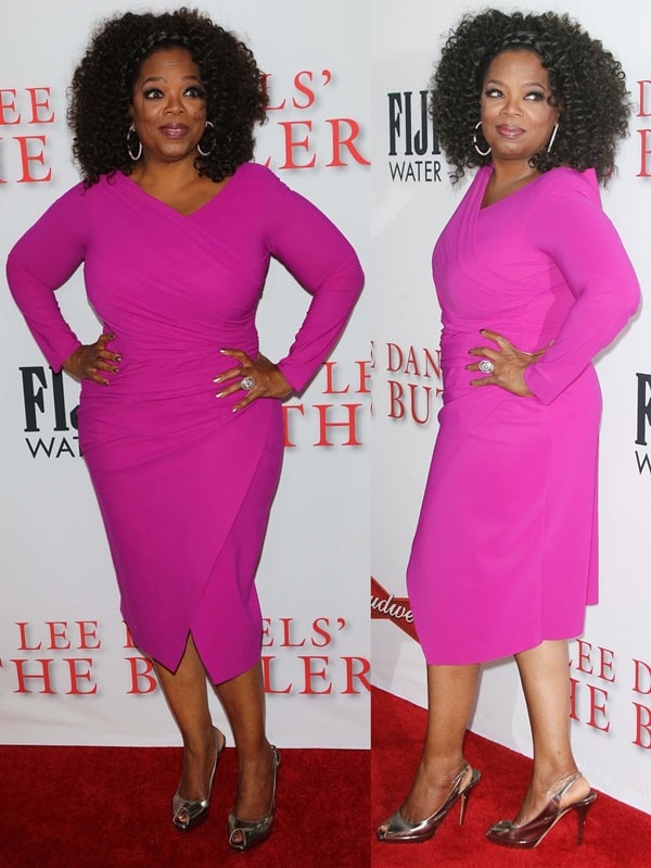 Oprah Winfrey at Lee Daniels’ The Butler premiere held at the L.A. Live Regal Cinemas