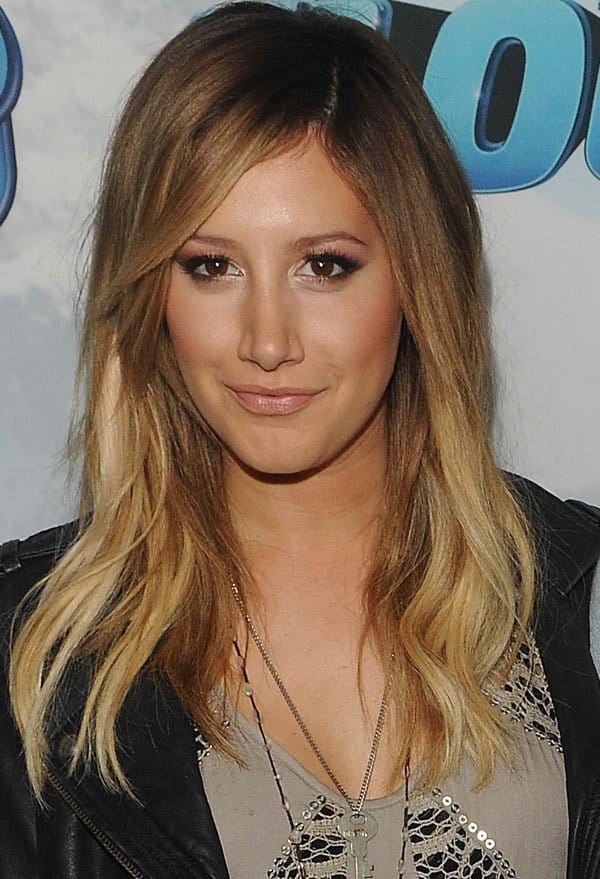 Ashley Tisdale knows how to rock a leather jacket