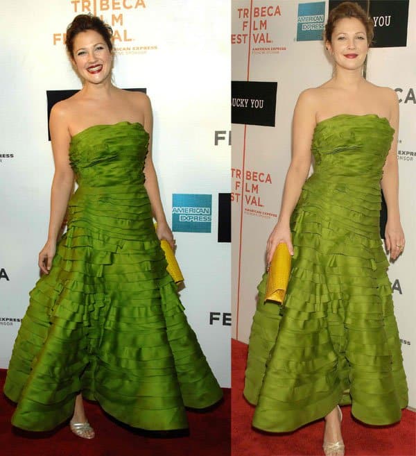 Drew Barrymore at the 6th Annual Tribeca Film Festival  for the premiere of 'Lucky You' held at the BMCC Tribeca PAC in New York on May 1, 2007