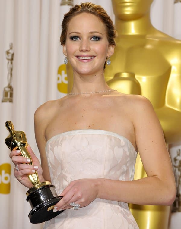 Jennifer Lawrence won the Academy Award for her role in “Silver Linings Playbook” at the 85th Annual Oscars