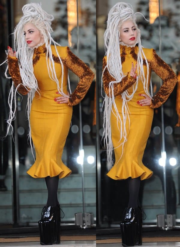 Lady Gaga wore a dress by Istanbul-born designer Zeynep Tosun