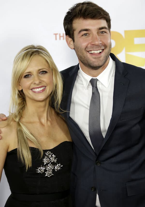 Sarah Michelle Gellar was joined on the red carpet by her 'The Crazy Ones' co-star James Wolk