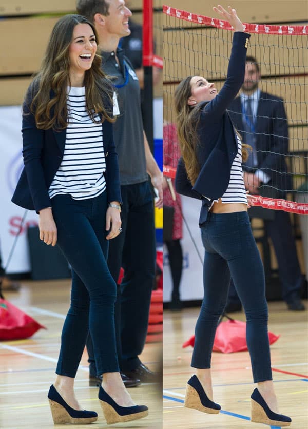 Catherine, Duchess of Cambridge attends a Sportsaid Athlete Workshop