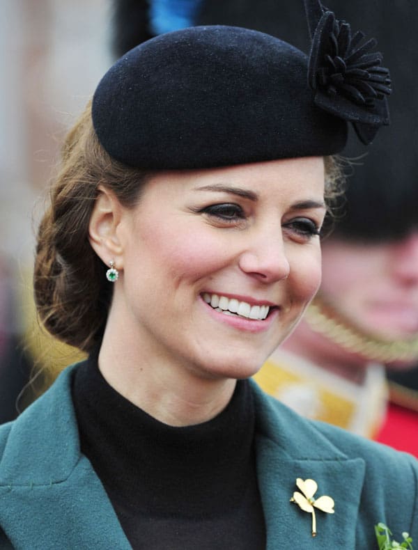Prince William,Duke of Cambridge and Catherine, Duchess of Cambridge, Kate Middleton attend St Patrick's Day military parade